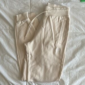 Adidas joggers. Size small. Bone/cream color